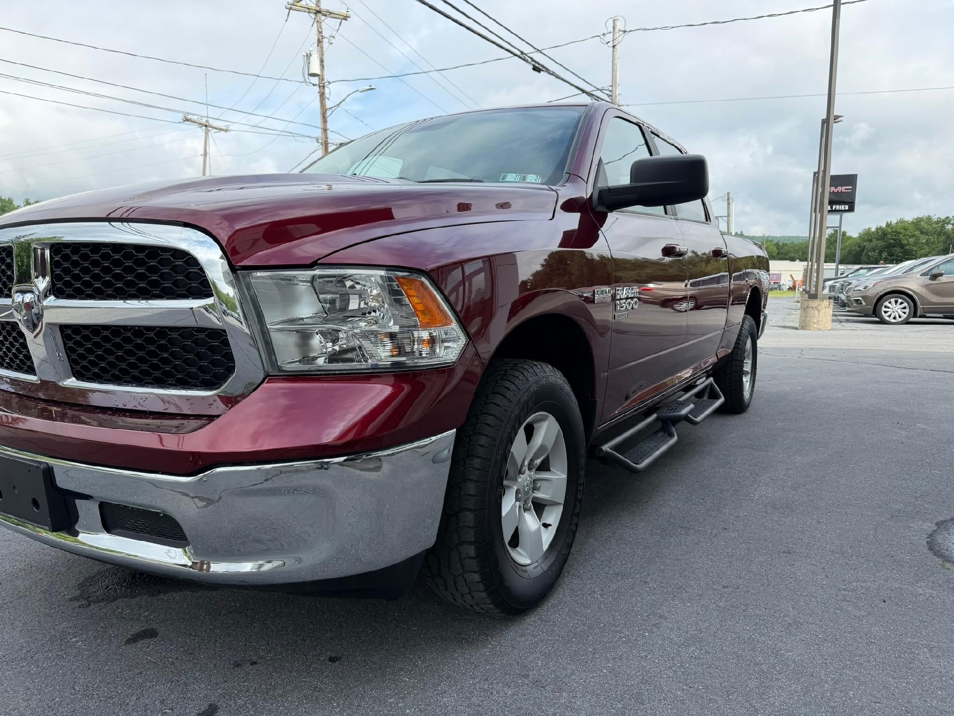 2019 RAM 1500 Classic SLT in Maroon — front three-quarter view